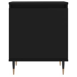 Noptiere, 2 buc., negru, 40x30x50 cm, lemn compozit, 5 image