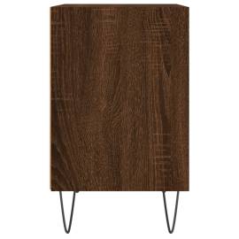 Noptiere, 2 buc., stejar maro, 40x30x50 cm, lemn compozit, 6 image