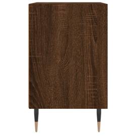 Noptiere, 2 buc., stejar maro, 40x30x50 cm, lemn compozit, 6 image