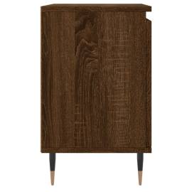 Noptiere, 2 buc., stejar maro, 40x30x50 cm, lemn compozit, 7 image