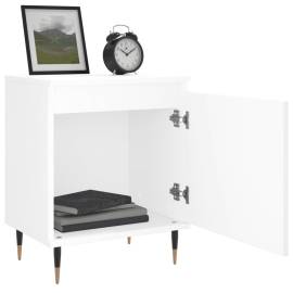 Noptiere, 2 buc, alb, 40x30x50 cm, lemn compozit, 4 image