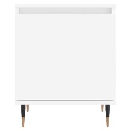 Noptiere, 2 buc, alb, 40x30x50 cm, lemn compozit, 5 image