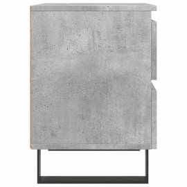 Noptiere, 2 buc., gri beton, 40x35x50 cm, lemn compozit, 7 image