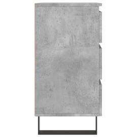 Noptiere, 2 buc., gri beton, 40x35x69 cm, lemn compozit, 7 image