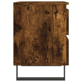 Noptiere, 2 buc., stejar fumuriu, 40x35x50 cm, lemn compozit, 7 image
