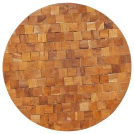 Măsuță de cafea, 60 x 60 x 35 cm, lemn masiv de tec, 4 image