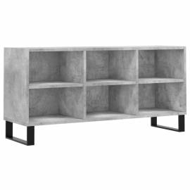 Comodă tv, gri beton, 103,5x30x50 cm, lemn compozit, 2 image