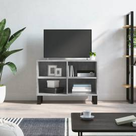 Comodă tv, gri beton, 69,5x30x50 cm, lemn compozit