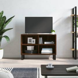 Comodă tv, stejar maro, 69,5x30x50 cm, lemn compozit