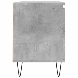 Comodă tv, gri beton, 104x35x50 cm, lemn compozit, 7 image