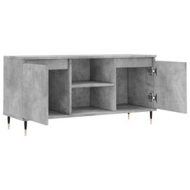 Comodă tv, gri beton, 104x35x50 cm, lemn compozit, 6 image