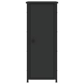 Noptiere, 2 buc., negru, 32x42x80 cm, lemn compozit, 6 image