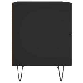 Noptieră, negru, 40x35x47,5 cm, lemn compozit, 7 image