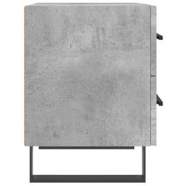 Noptieră, gri beton, 40x35x47,5 cm, lemn compozit, 7 image
