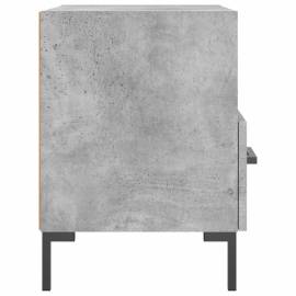 Noptieră, gri beton, 40x35x47,5 cm, lemn compozit, 5 image