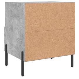 Noptieră, gri beton, 40x35x47,5 cm, lemn compozit, 6 image