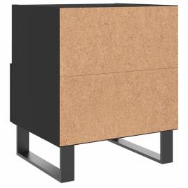 Noptiere, 2 buc., negru, 40x35x47,5 cm, lemn compozit, 9 image