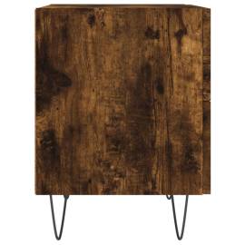 Noptiere, 2 buc., stejar fumuriu, 40x35x47,5 cm, lemn compozit, 7 image
