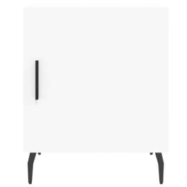 Noptieră, alb, 40x40x50 cm, lemn compozit, 6 image