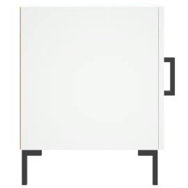 Noptieră, alb, 40x40x50 cm, lemn compozit, 5 image