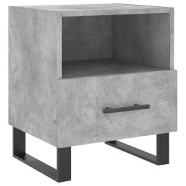 Noptieră, gri beton, 40x35x47,5 cm, lemn compozit, 2 image