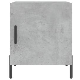 Noptieră, gri beton, 40x40x50 cm, lemn compozit, 6 image