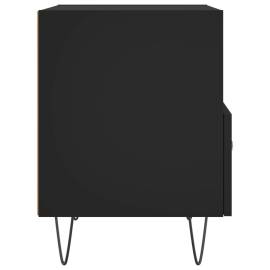 Noptieră, negru, 40x35x47,5 cm, lemn compozit, 5 image