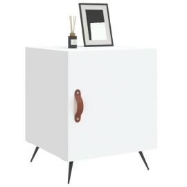 Noptiere, 2 buc., alb, 40x40x50 cm, lemn compozit, 4 image