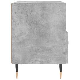 Noptiere, 2 buc., gri beton, 40x35x47,5 cm, lemn compozit, 8 image