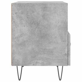 Noptiere, 2 buc., gri beton, 40x35x47,5 cm, lemn compozit, 8 image