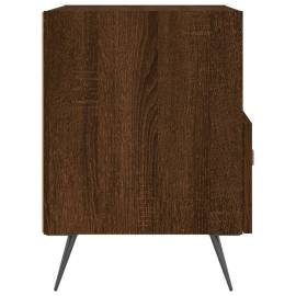 Noptiere, 2 buc., stejar maro, 40x35x47,5 cm, lemn compozit, 7 image