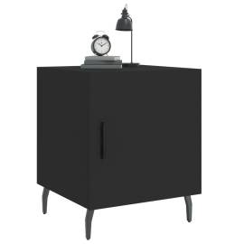Noptieră, negru, 40x40x50 cm, lemn compozit, 4 image