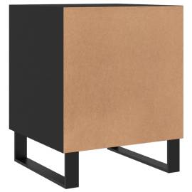 Noptieră, negru, 40x40x50 cm, lemn compozit, 8 image