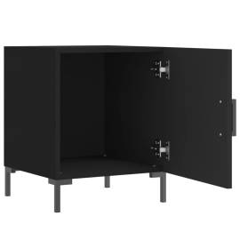 Noptieră, negru, 40x40x50 cm, lemn compozit, 3 image