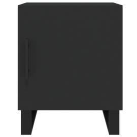 Noptieră, negru, 40x40x50 cm, lemn compozit, 6 image