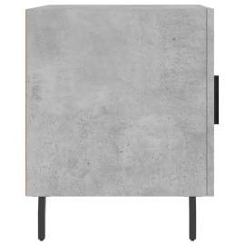 Noptiere, 2 buc., gri beton, 40x40x50 cm, lemn compozit, 8 image