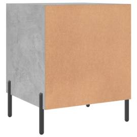 Noptiere, 2 buc., gri beton, 40x40x50 cm, lemn compozit, 10 image