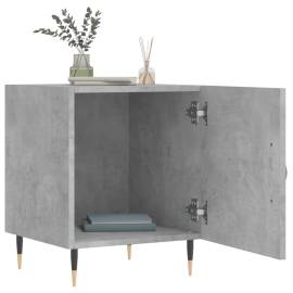Noptiere, 2 buc., gri beton, 40x40x50 cm, lemn compozit, 3 image