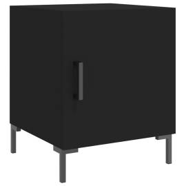 Noptiere, 2 buc., negru, 40x40x50 cm, lemn compozit, 3 image