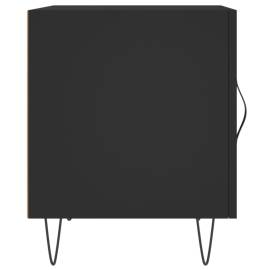 Noptiere, 2 buc., negru, 40x40x50 cm, lemn compozit, 7 image