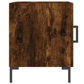Noptiere, 2 buc., stejar fumuriu, 40x40x50 cm, lemn compozit, 4 image