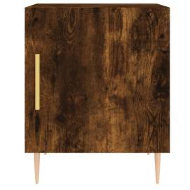 Noptiere, 2 buc., stejar fumuriu, 40x40x50 cm, lemn compozit, 6 image