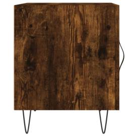 Noptiere, 2 buc., stejar fumuriu, 40x40x50 cm, lemn compozit, 7 image
