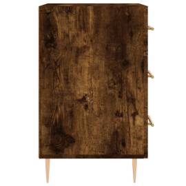 Noptieră, stejar fumuriu, 40x40x66 cm, lemn compozit, 6 image