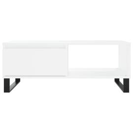 Masă de cafea, alb, 90x60x35 cm, lemn compozit, 5 image
