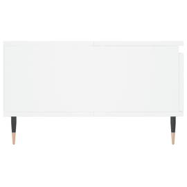 Masă de cafea, alb, 90x60x35 cm, lemn compozit, 7 image