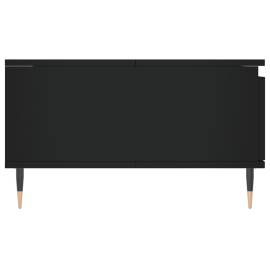 Masă de cafea, negru, 90x60x35 cm, lemn compozit, 7 image
