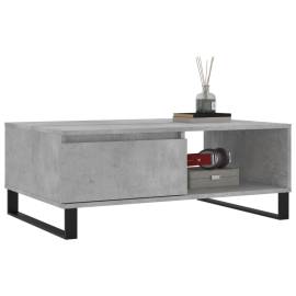 Masă de cafea, gri beton, 90x60x35 cm, lemn compozit, 3 image