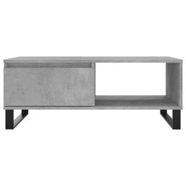 Masă de cafea, gri beton, 90x60x35 cm, lemn compozit, 5 image