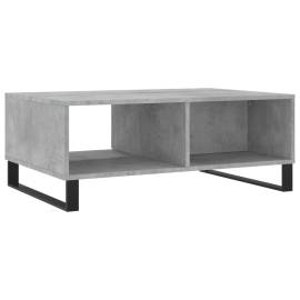 Masă de cafea, gri beton, 90x60x35 cm, lemn compozit, 8 image
